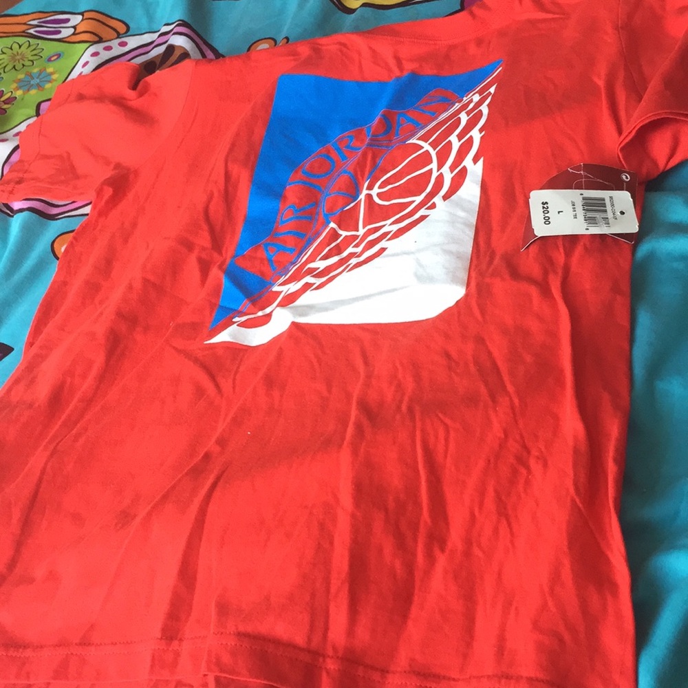 Air Jordan red shirt